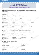 Đề thi học kì 1 Tiếng Anh 6 iLearn Smart World - Đề số 1